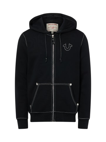 True Religion Kapuzenpullover Big T in schwarz - 0001