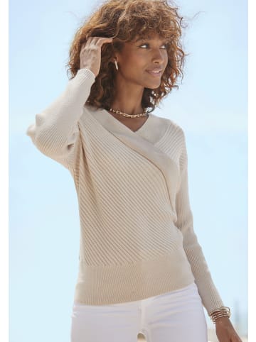 LASCANA Strickpullover in beige