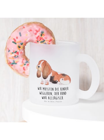 Mr. & Mrs. Panda Tasse Hund Basset Hound mit Spruch in Transparent