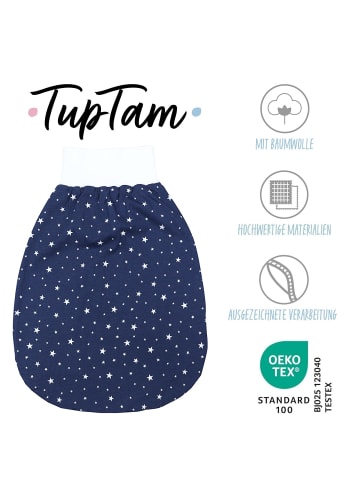 TupTam Baby Strampelsack mit breitem Bund Unwattiert in blau