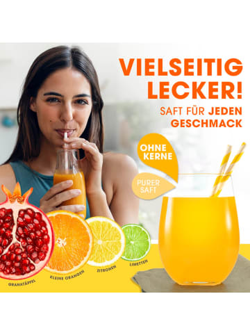 Lumaland Lumaland Manuelle Saftpresse - stabil, leise, pflegeleicht - müheloses Entsafte