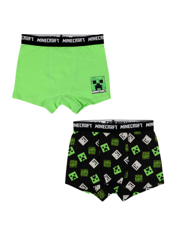 Minecraft Minecraft Boxershorts Unterhosen 2er Pack in grün