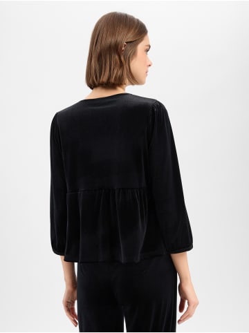 More & More Samtjacke in schwarz