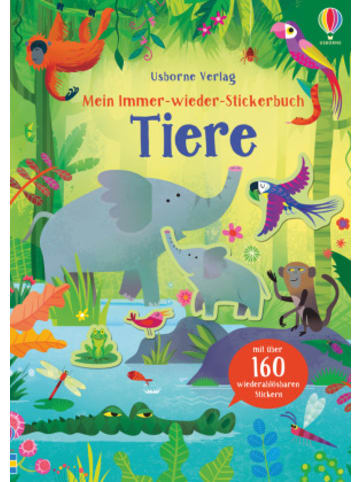 Usborn Papeterie/PBS - Mein Immer-wieder-Stickerbuch: Tiere