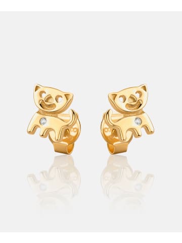 Diamant L'éternel Ohrringe aus 585 Gelbgold