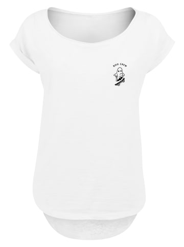 F4NT4STIC Long Cut T-Shirt Boo Crew Halloween in weiß