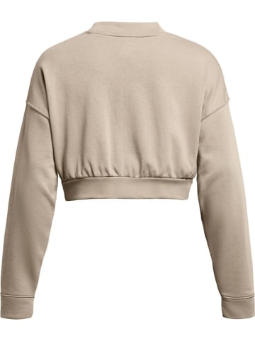 Under Armour Longsleeve "Ua Rival Terry Os Crop Crw" in Braun