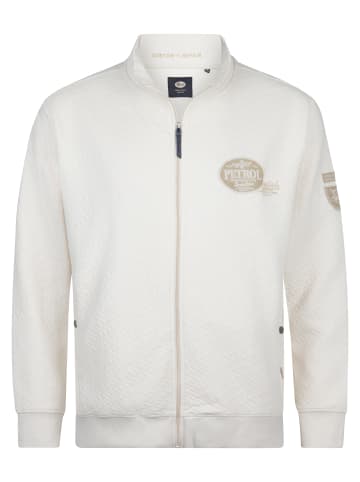 Petrol Industries Casual Strickjacke in Übergröße Kilómetro in Weiß