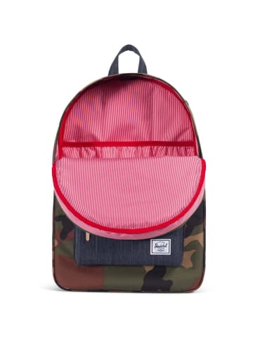 Herschel Heritage 21 - Rucksack 45 cm (amparo blue black) in woodland camo dark denim