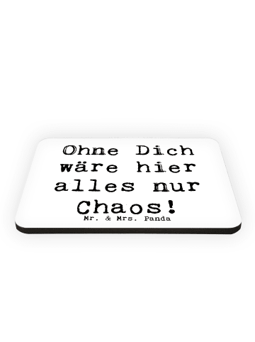 Mr. & Mrs. Panda Magnet Spruch Reinigungskraft Held mit Spruch in Weiß