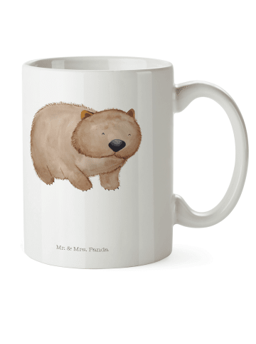 Mr. & Mrs. Panda Kaffeebecher Wombat mit Spruch in Weiß