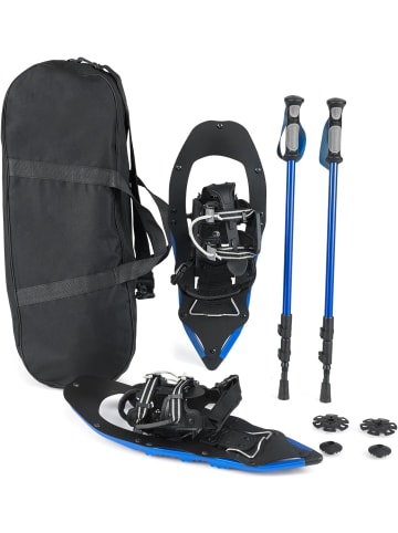 COSTWAY Schneeschuhe mit Steighilfe Schuhgröße EUR 35-40 in Blau