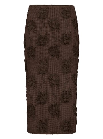 Zero  Casual-Rock mit elastischem Bund in Chocolate Plum