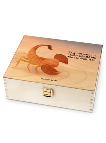 Mr. & Mrs. Panda Teebeutelbox Sternzeichen Skorpion Design mit S... in Weiß