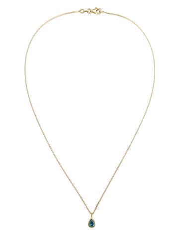 Elli Halskette 925 Sterling Silber Tropfen in Hellblau