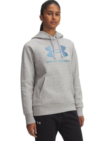 Under Armour Hoodie "Rival Shimmer Hoodie Fleece" in Grau