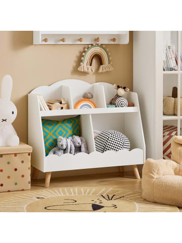 SoBuy Kinderbücherregal in Reinweiß - (W) 39 x (H) 76 x (L) 82 cm