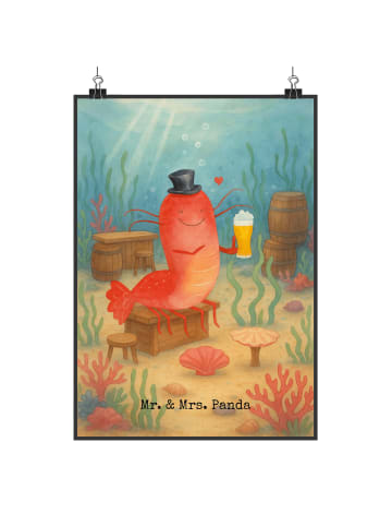Mr. & Mrs. Panda Bild Hummer Weizen Design ohne Spruch in Weiß