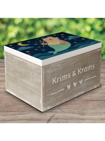 Mr. & Mrs. Panda Kiste Wassermann Astrologie Design ohne Spruch in Weiß