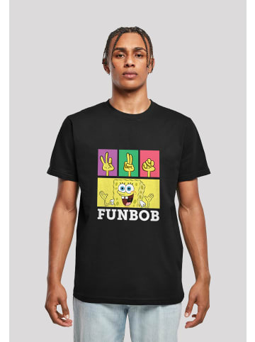 F4NT4STIC T-Shirt Spongebob Schwammkopf FUNBOB in schwarz
