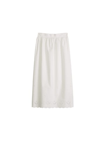 Marc O'Polo DENIM Ausgestellter Spitzenrock in Silky White