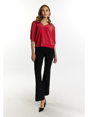 faina Damen Glitzershirt in Rot