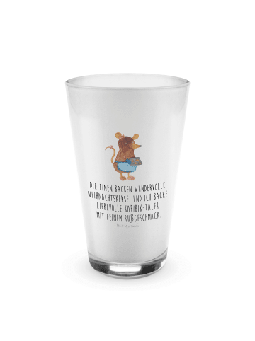 Mr. & Mrs. Panda Blümchentailglas Maus Kekse mit Spruch in Transparent