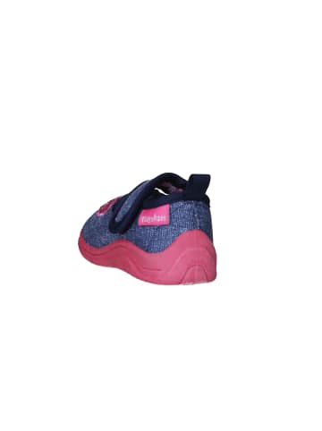 Playshoes Hausschuh Herz in Jeansblau