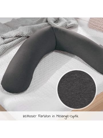 Theraline Stillkissen Das Original mit Mikroperlen-Füllung in grau,schwarz