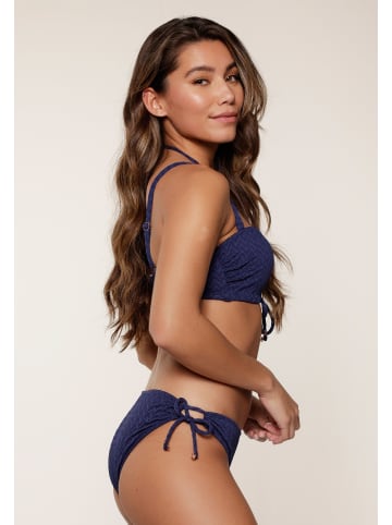 Linga Dore Slip mit Schnur Bikini in Dunkelblau