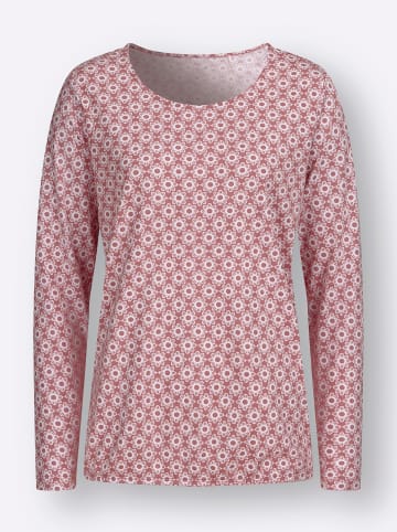 WITT WEIDEN Langarmshirt in rosenholz-ecru-bedruckt