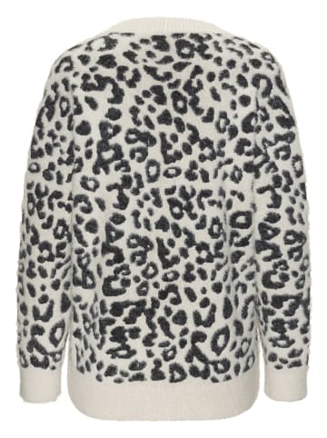 LASCANA Strickjacke in beige-schwarz