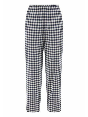 Hessnatur Hessnatur Flanell Schlafhose PURE COTTON aus Bio-Baumwolle mit TENCEL™ Lyocell in mitternachtsblau