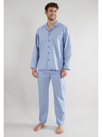 Tom Tailor Pyjama Oss in blau-hell-Karo