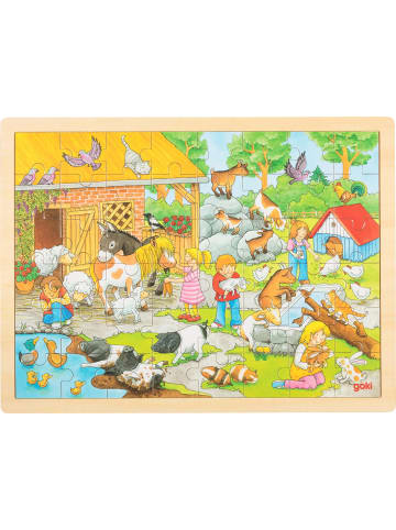 Goki Einlegepuzzle Streichelzoo - ab 3 Jahren