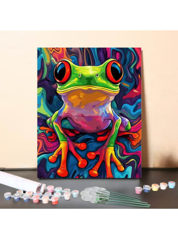ARTNANAS DIY Malen nach Zahlen Set-"Regenbogenfrosch" 