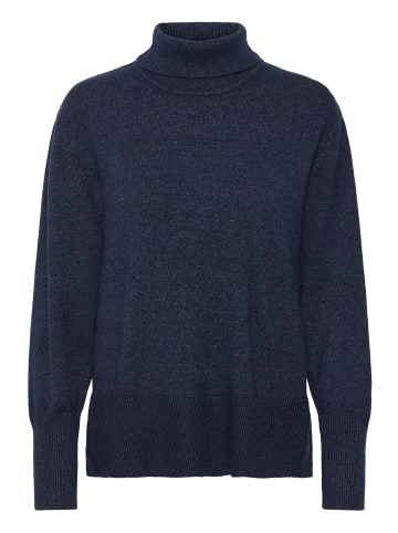 Pulz Strickpullover PZSTEFFI Relaxed fit in Dark Sapphire Melange