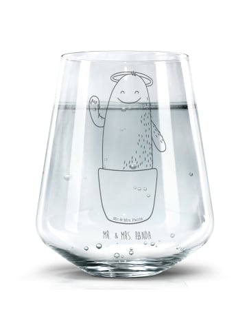 Mr. & Mrs. Panda Trinkglas Kaktus Heilig ohne Spruch in Transparent
