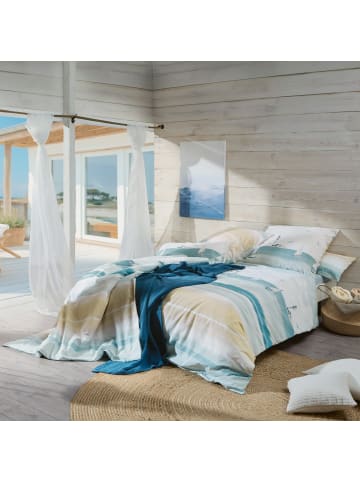 REDBEST Renforcé Bettwäsche in blau-beige