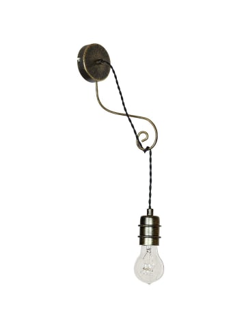 Licht-Erlebnisse Wandlampe (B)10 x (L)23 cm in AltmessingAltmessing