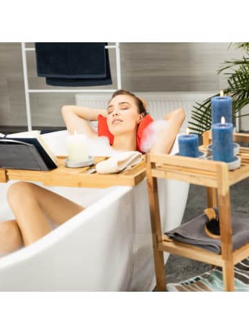 relaxdays Badewannenablage in Natur - (L)74,5-114 cm