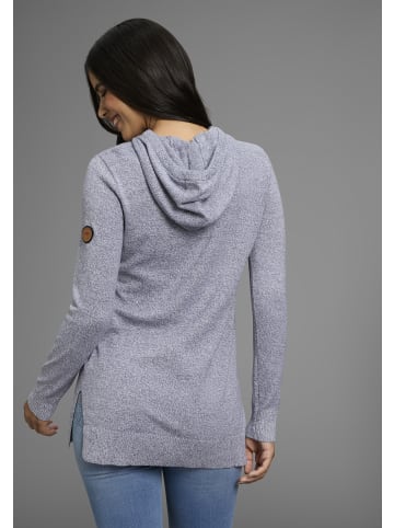 Kangaroos Longpullover in Graublau-meliert