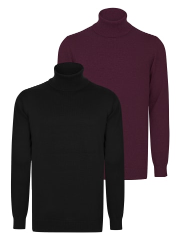 Felix Hardy Pullover in Bordeaux-Schwarz