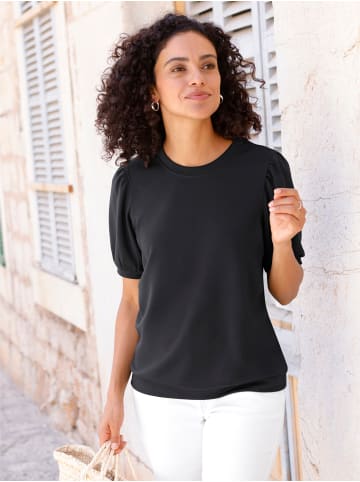 WITT WEIDEN Kurzarmshirt in schwarz