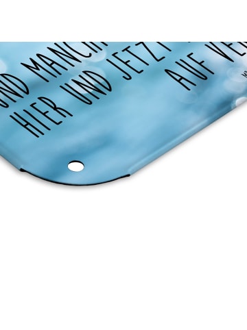 Mr. & Mrs. Panda Wandbild Seeigel mit Spruch in OZeichenanblue