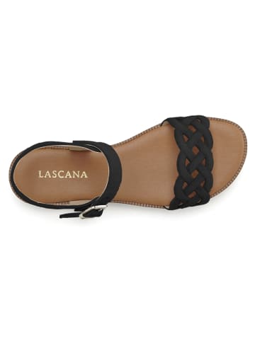 LASCANA Sandale in schwarz