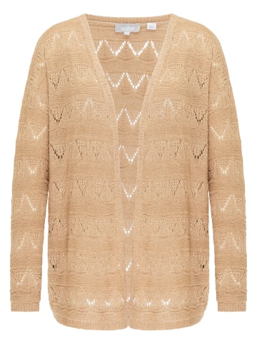 Usha Damen Cardigan in Taupe