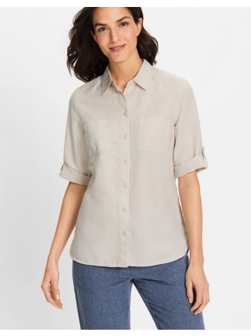 Olsen Bluse in Light Stone
