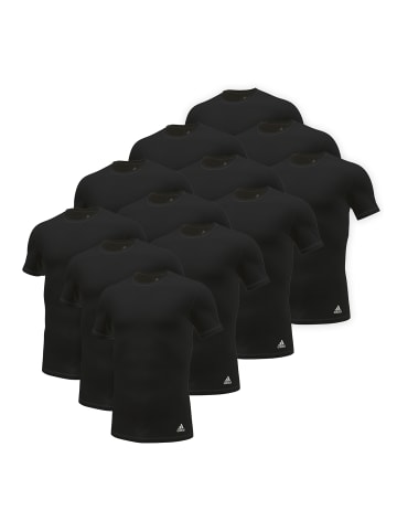 adidas T-Shirt Crew Neck Shirt (12PK) in Black
