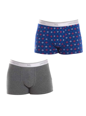 Kisses and Love 2er-Set: Boxershorts in Blue